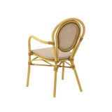 Technorattan Stuhl RICCARDO ARM beige