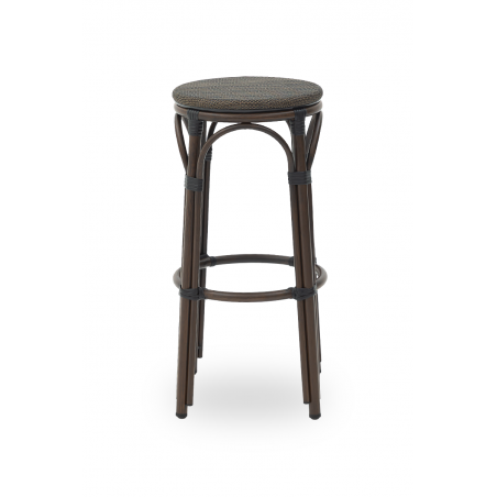 Barhocker FRANCESCO aus Technorattan braun
