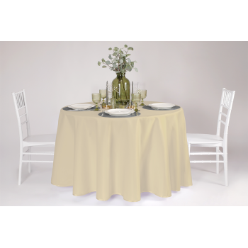 Tischdecke TB-100 fi 260 cm Ecru