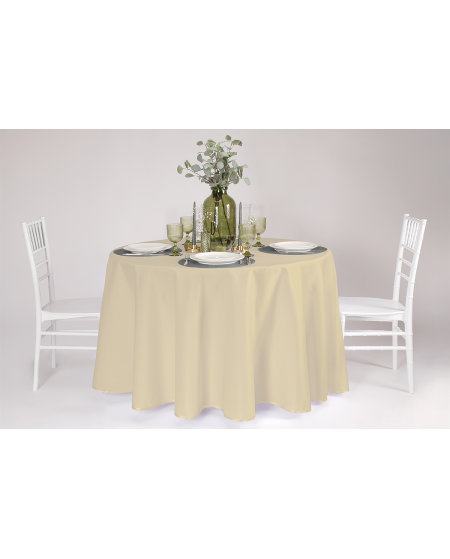 Tischdecke TB-100 fi 260 cm Ecru