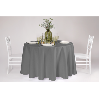 Tischdecke TB-100 fi 260 cm Hellgrau