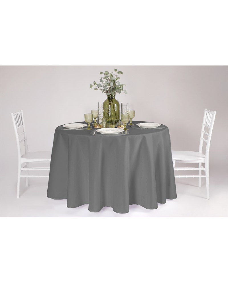 Tischdecke TB-100 fi 260 cm Hellgrau