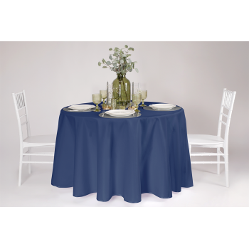 Tischdecke TB-100 fi 260 cm Marineblau