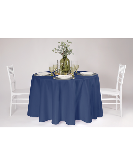 Tischdecke TB-100 fi 260 cm Marineblau