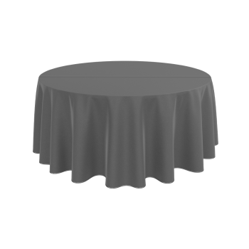 Tischdecke TB-100 fi 260 cm Dunkelgrau
