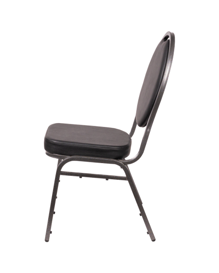 Stuhl HERMAN DELUXE Schwarz Öko-Leder