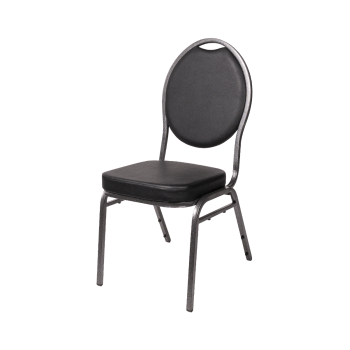 Stuhl HERMAN DELUXE Schwarz Öko-Leder