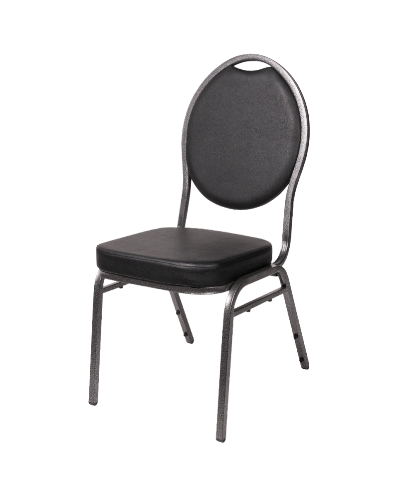 Stuhl HERMAN DELUXE Schwarz Öko-Leder