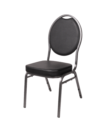 Stuhl HERMAN DELUXE Schwarz Öko-Leder