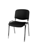 Stuhl ISO 24H CR T0111 Schwarz Öko-Leder