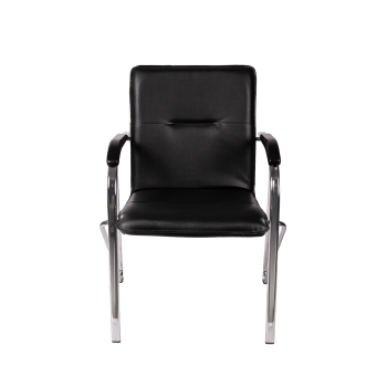 Stuhl SAMBA CR Schwarz Öko-Leder