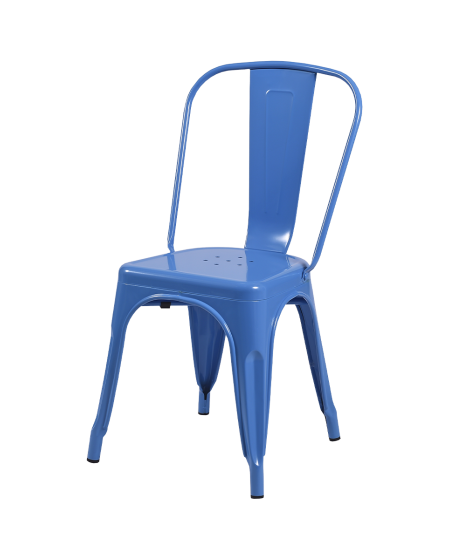 Stuhl PARIS Inspiriert Von TOLIX Blau