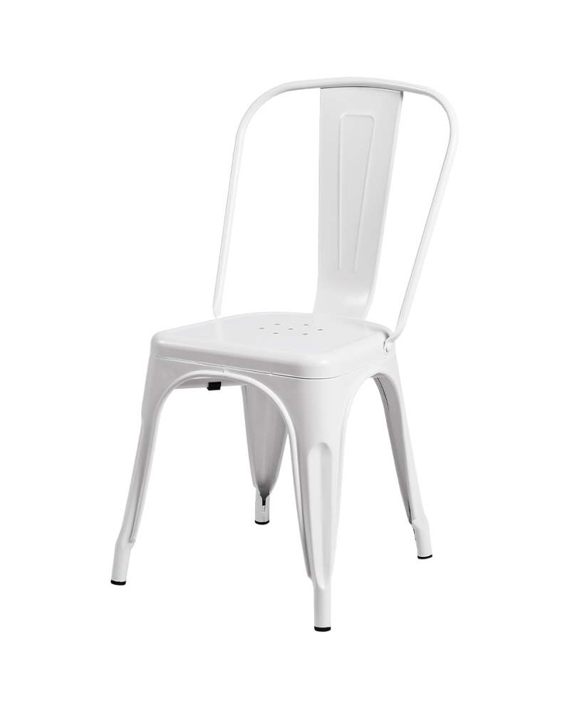 Stuhl PARIS Inspiriert Von TOLIX Weiß