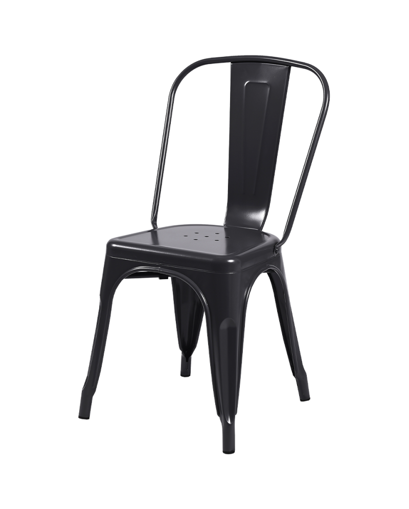 Stuhl PARIS Inspiriert Von TOLIX Schwarz