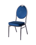 Stuhl HERMAN Blau Velours
