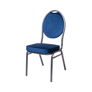 Stuhl HERMAN Blau Velours