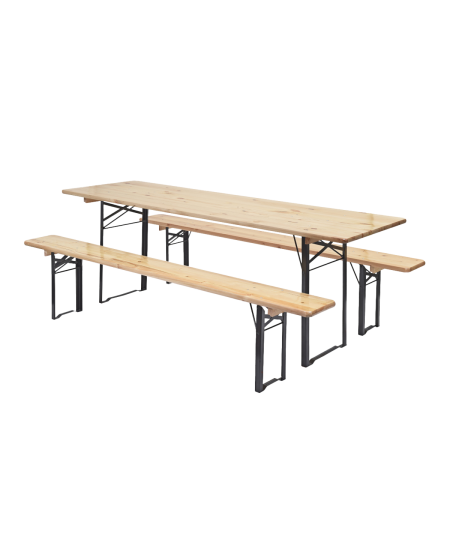 Bierzeltgarnitur WOODY STRONG 220x70 cm