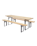 Bierzeltgarnitur WOODY STRONG 220x80 cm