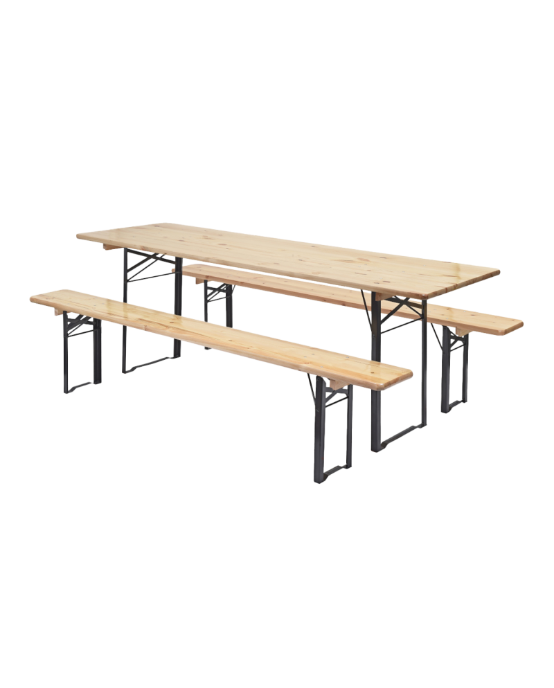Bierzeltgarnitur WOODY STRONG 220x80 cm