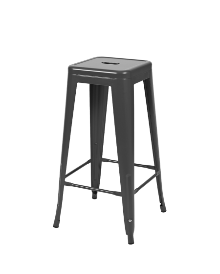 Hocker PARIS Inspiriert Von TOLIX Graphit