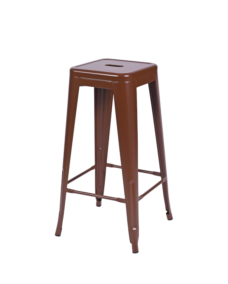 Hocker PARIS Inspiriert Von TOLIX Braun