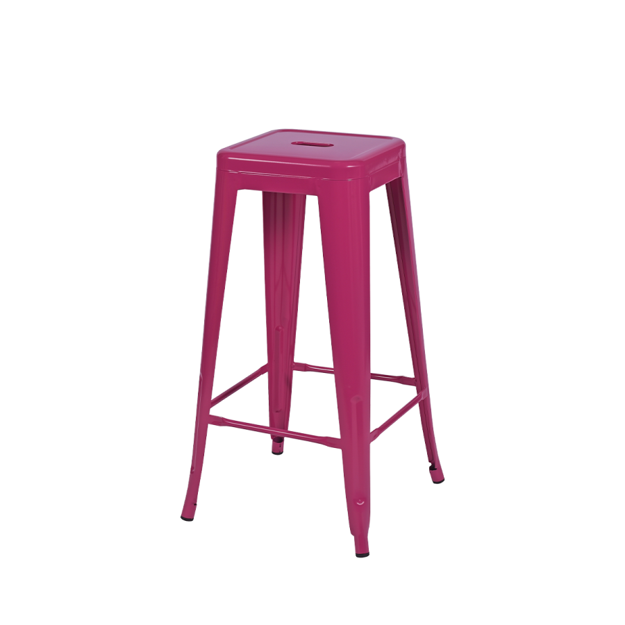 Hocker PARIS Inspiriert Von TOLIX Rosa