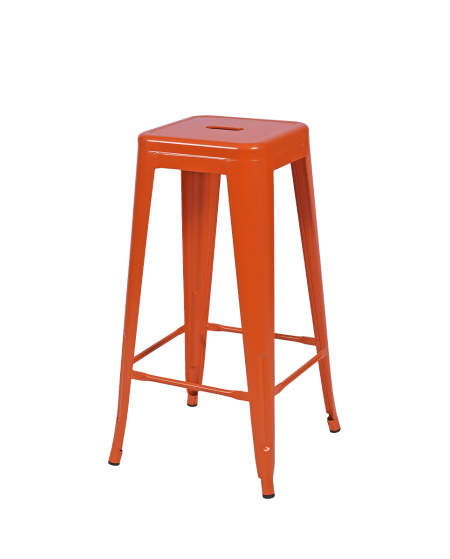 Hocker PARIS Inspiriert Von TOLIX Orange