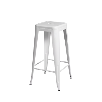 Hocker PARIS Inspiriert Von TOLIX Weiß