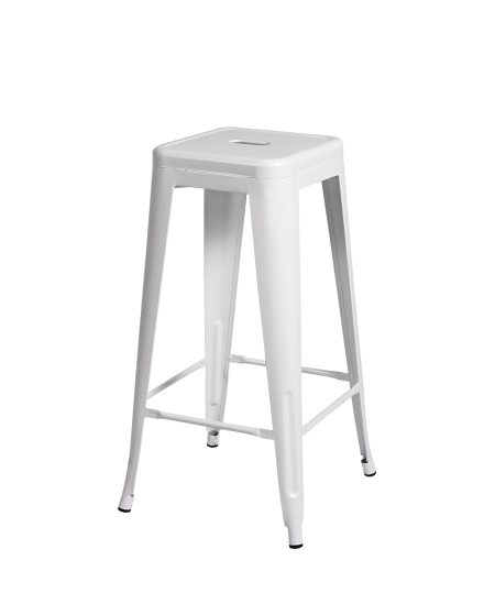 Hocker PARIS Inspiriert Von TOLIX Weiß