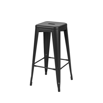 Hocker PARIS Inspiriert Von TOLIX Schwarz