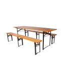Bierzeltgarnitur WOODY 220x50 cm
