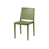 Caféstuhl GOMERA STRIPES olio verde