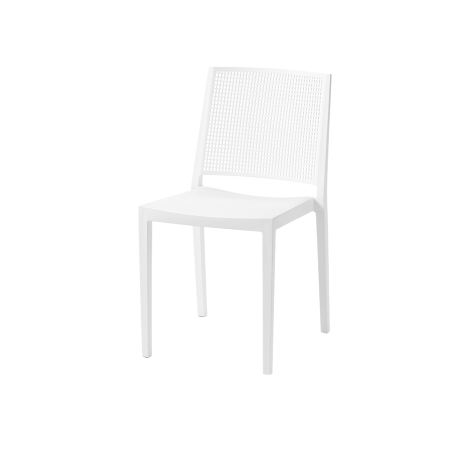 Caféstuhl GOMERA NET weiß
