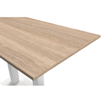 Tisch ALFA BAR DUO Weiss mit Laminierte-Platten 18 mm