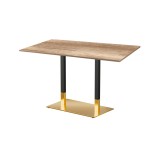 Café-Tisch OMEGA DUO mit laminierter Tischplatte
