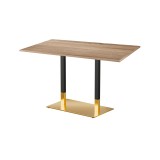 Café-Tisch OMEGA DUO mit laminierter Tischplatte