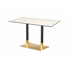 Café-Tisch OMEGA DUO mit HLP-Tischplatte