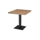 Café-Tisch ADAPTIVE Tischplatte mit Holzfurnierplatte