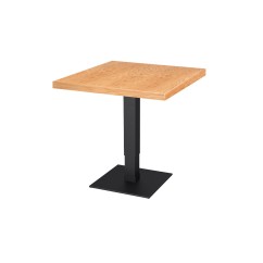 Café-Tisch ADAPTIVE Tischplatte mit Holzfurnierplatte