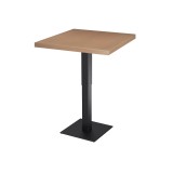 Café-Tisch ADAPTIVE Tischplatte mit Holzfurnierplatte