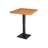 Café-Tisch ADAPTIVE Tischplatte mit Holzfurnierplatte