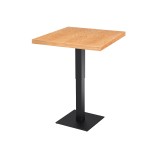 Café-Tisch ADAPTIVE Tischplatte mit Holzfurnierplatte