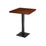 Café-Tisch ADAPTIVE Tischplatte mit Holzfurnierplatte