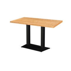 Café-Tisch GIZA DUO mit Holzfurnierplatte