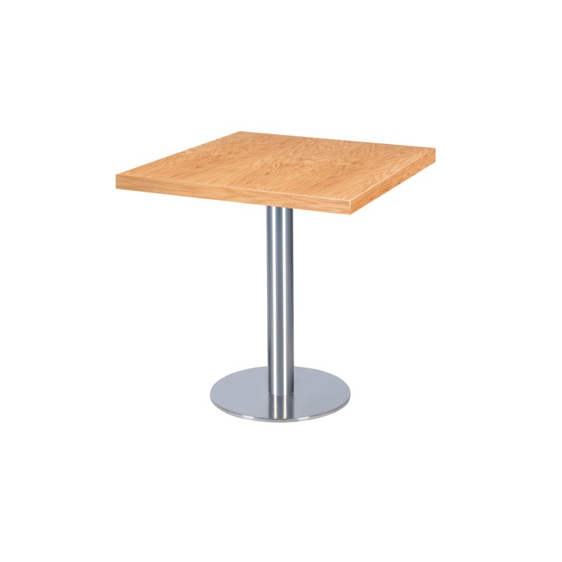 Café-Tisch SIGMA R mit Holzfurnierplatte