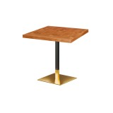 Café-Tisch OMEGA mit Holzfurnierplatte
