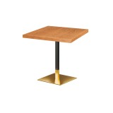 Café-Tisch OMEGA mit Holzfurnierplatte