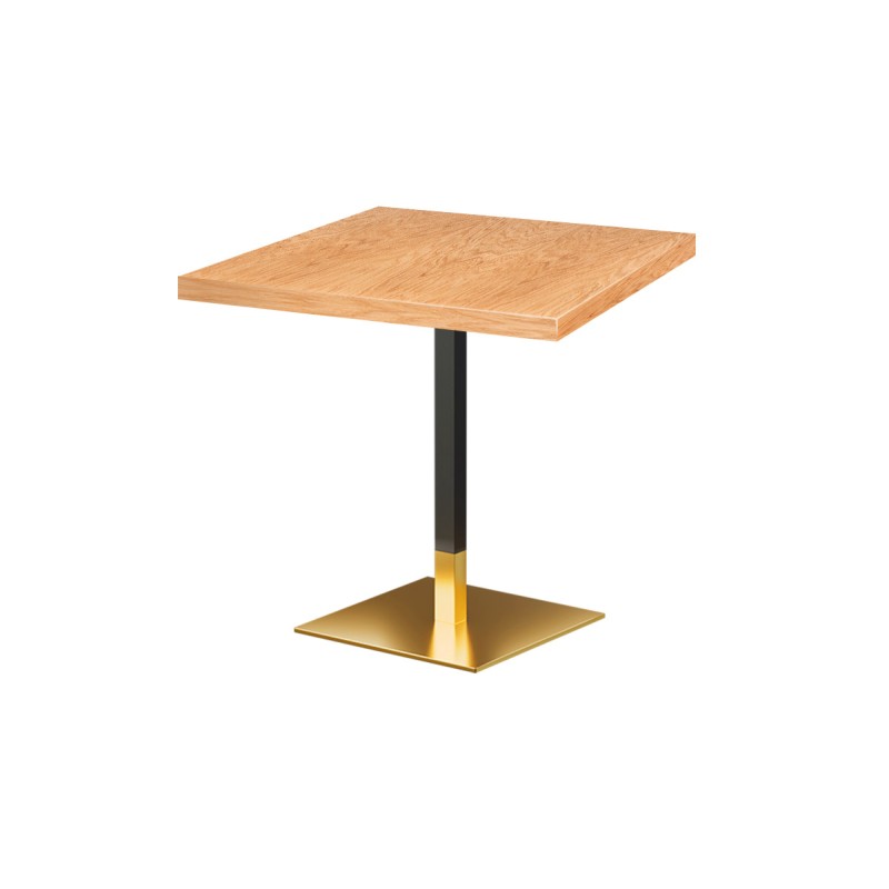 Café-Tisch OMEGA mit Holzfurnierplatte