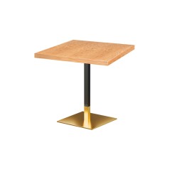 Café-Tisch OMEGA mit Holzfurnierplatte