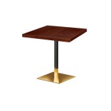 Café-Tisch OMEGA mit Holzfurnierplatte